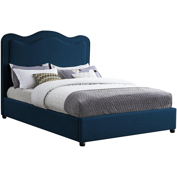 Meridian Felix King Panel Bed FelixNavy-K IMAGE 1