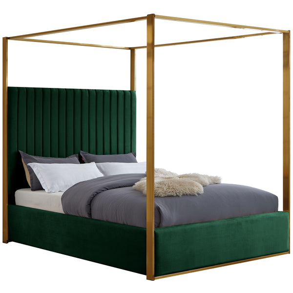 Meridian Jones Queen Canopy Bed JonesGreen-Q IMAGE 1