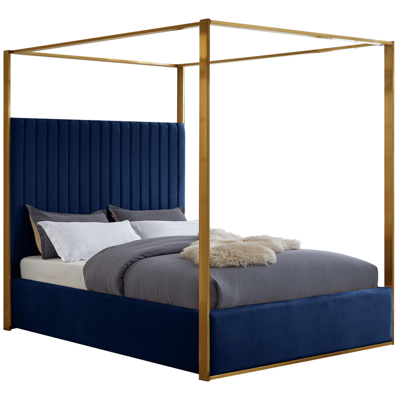 Meridian Jones Queen Canopy Bed JonesNavy-Q IMAGE 1