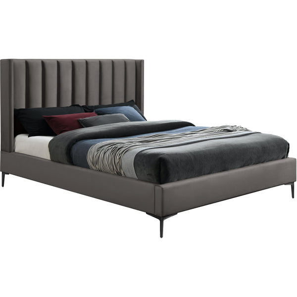 Meridian Nadia Queen Panel Bed NadiaGrey-Q IMAGE 1