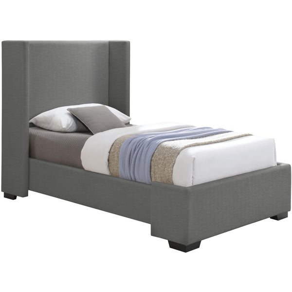 Meridian Oxford Twin Panel Bed OxfordGrey-T IMAGE 1