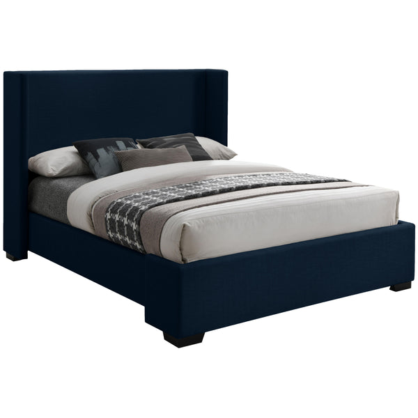 Meridian Oxford King Panel Bed OxfordNavy-K IMAGE 1