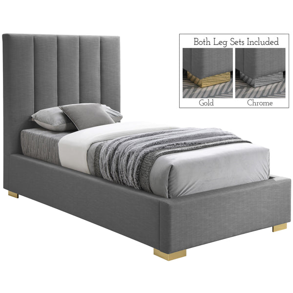 Meridian Pierce Twin Panel Bed PierceGrey-T IMAGE 1