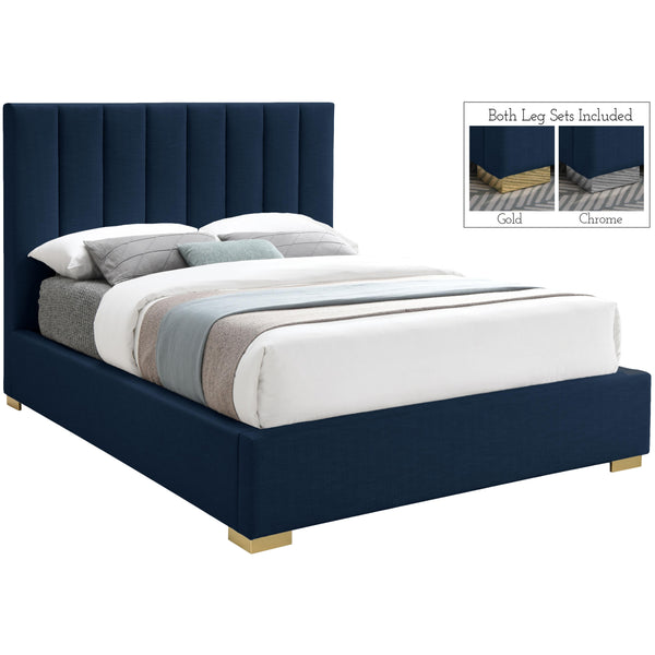 Meridian Pierce Queen Panel Bed PierceNavy-Q IMAGE 1