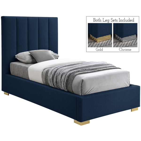 Meridian Pierce Twin Panel Bed PierceNavy-T IMAGE 1