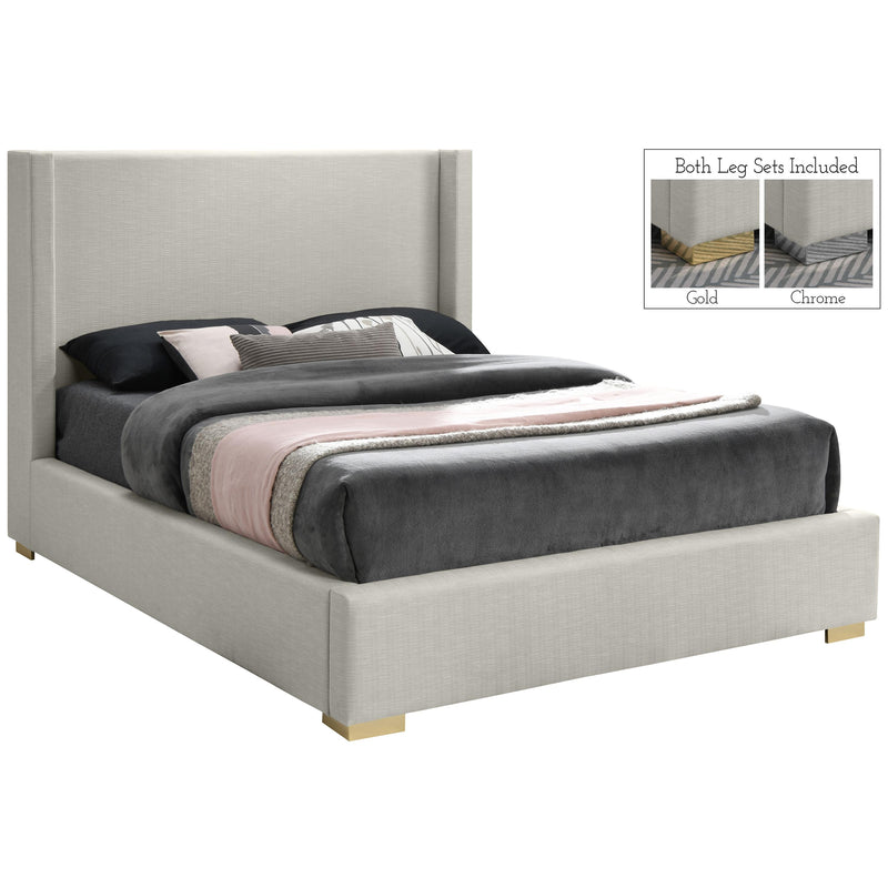 Meridian Royce King Panel Bed RoyceBeige-K IMAGE 1