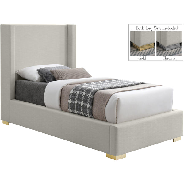 Meridian Royce Twin Panel Bed RoyceBeige-T IMAGE 1