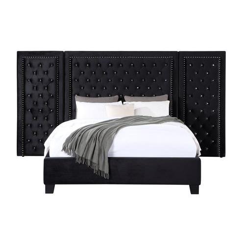 Acme Furniture Damazy Queen Upholstered Panel Bed BD00975Q IMAGE 2