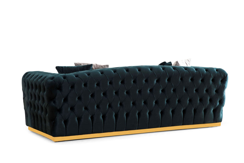 Stella Green Velvet Sofa & Loveseat