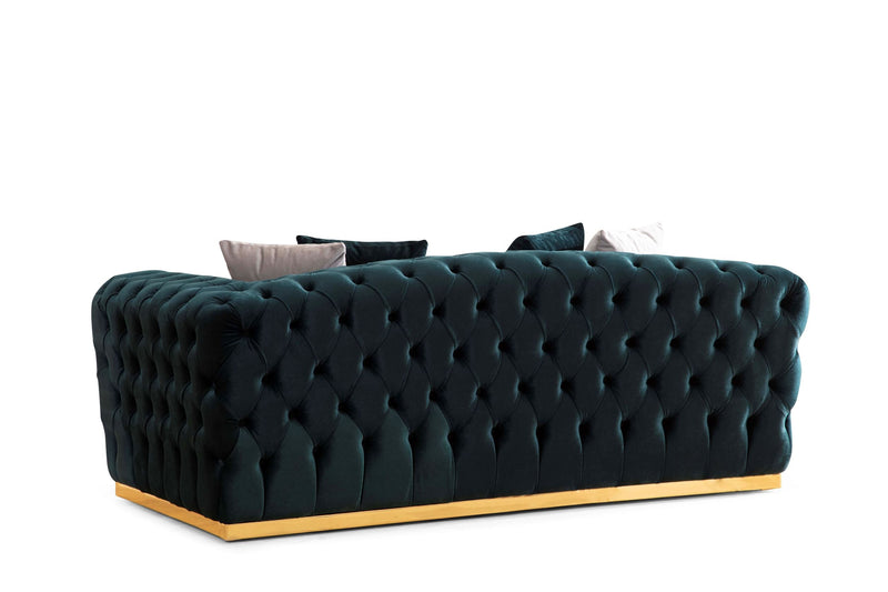 Stella Green Velvet Sofa & Loveseat